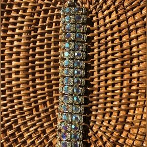 Vintage Gold Tone AB Bracelet